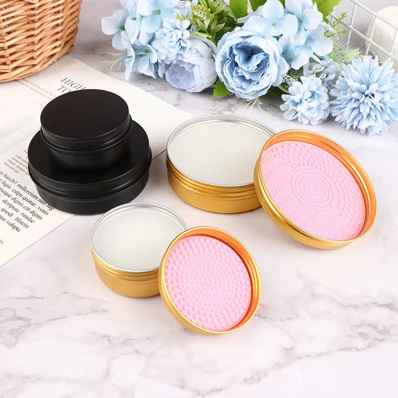 1Pcs Silicone Makeup Brush Cleaner Soap Pad Make Up Washing Brush