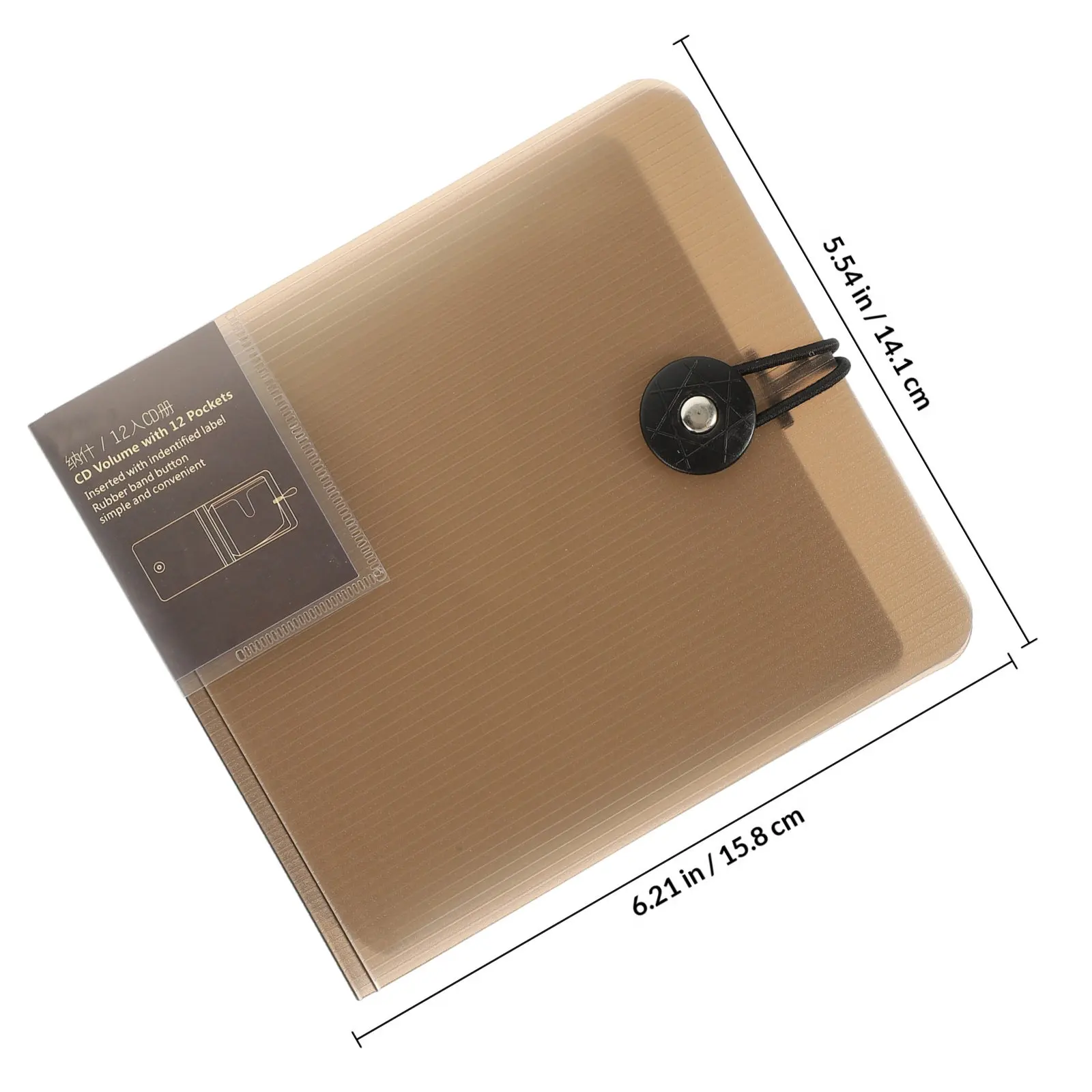 CD 보관 케이스 12 용량 플라스틱 디스크 정리함 바인더 가방 휴대용 DVD 보관 소책자 홀더 앨범 미디어 컬렉션 파우치