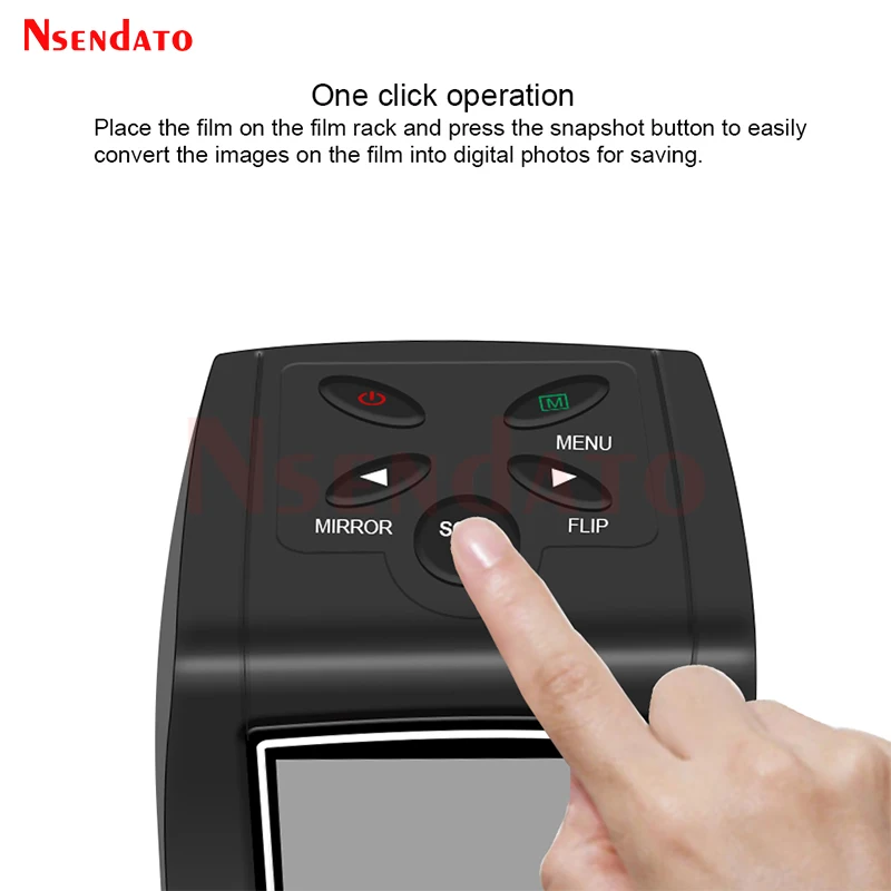 5MP 35mm USB Negative Film Slide Viewer Scanner 2.3"LCD Digital Color Photo Screen Film Converter for SD Scanner Scanners