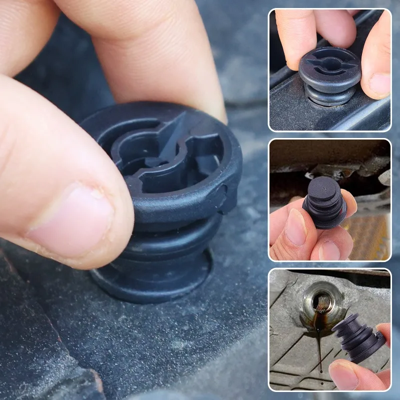 Black Engine Oil Drain Plug Screw Cap Sump Pan Nut Bolt – 10/20pcs