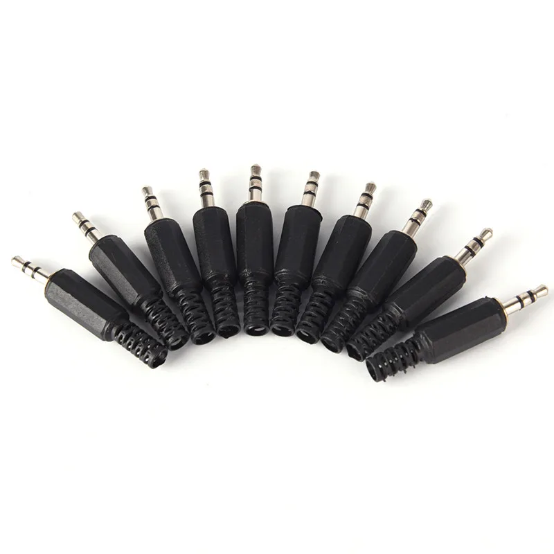 5개입 3.5mm 1/8인치 오디오 남성 플러그 잭 어댑터 스테레오 커넥터 헤드폰