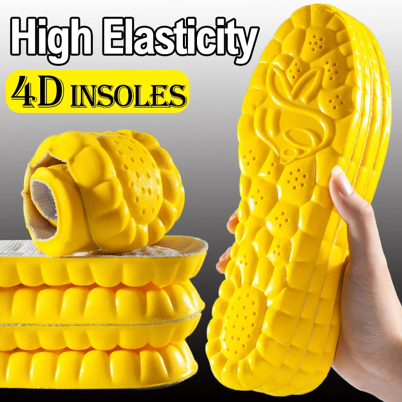 ThickenLatexSportInsolesSoftHighElasticityMemoryFoamShoesInsolesInsertPadsWomenMen