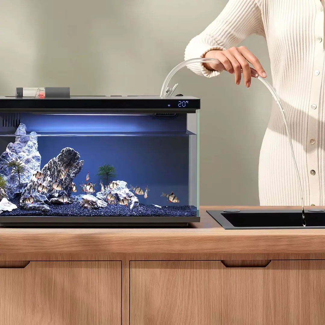 Xiaomi Mijia Smart Fish Tank 20L Work With Mijia APP Mobile controlled remote feeding Smart Lighting System Light Aquarium 4