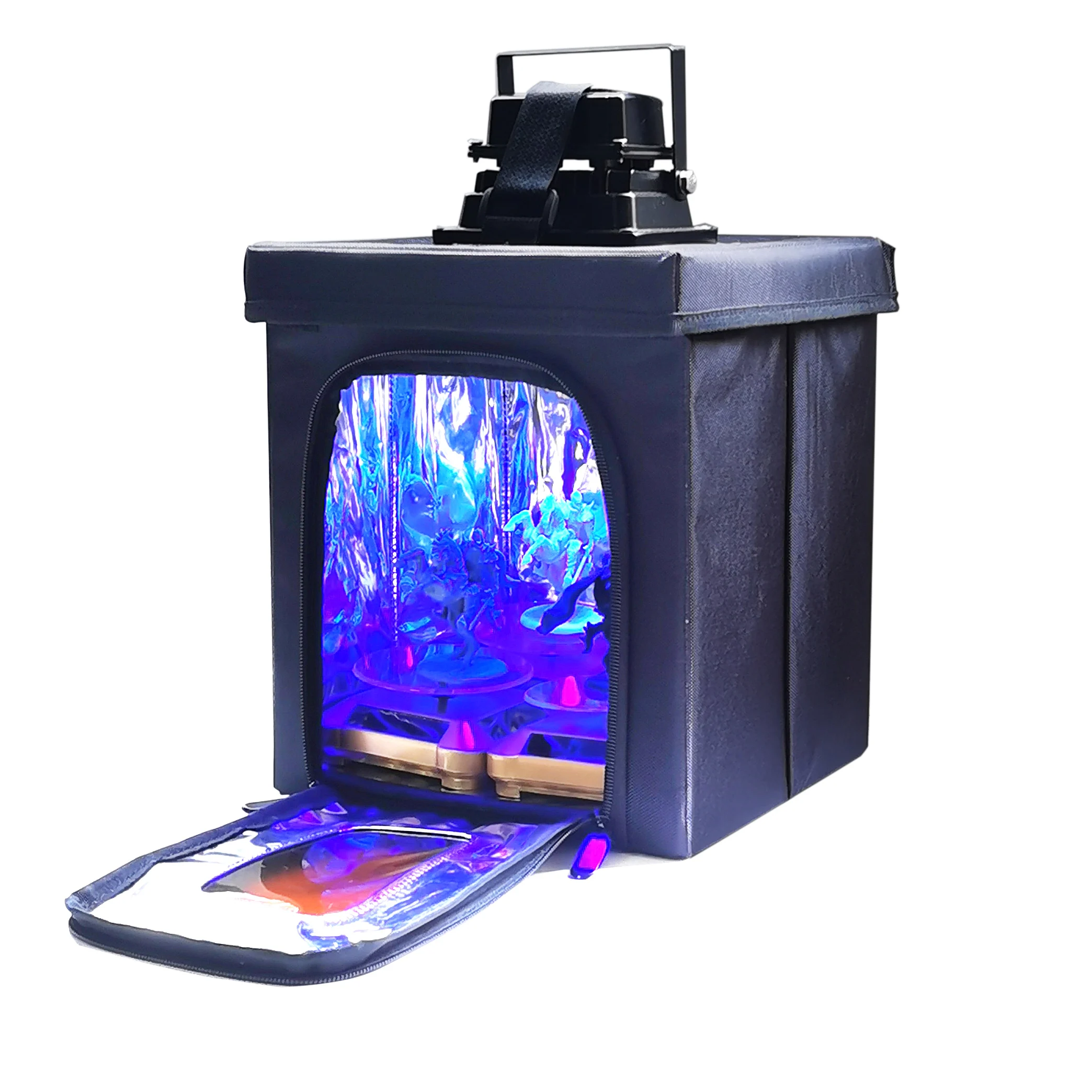 dlp sla, solidificação 405nm, mesa giratória solar automática