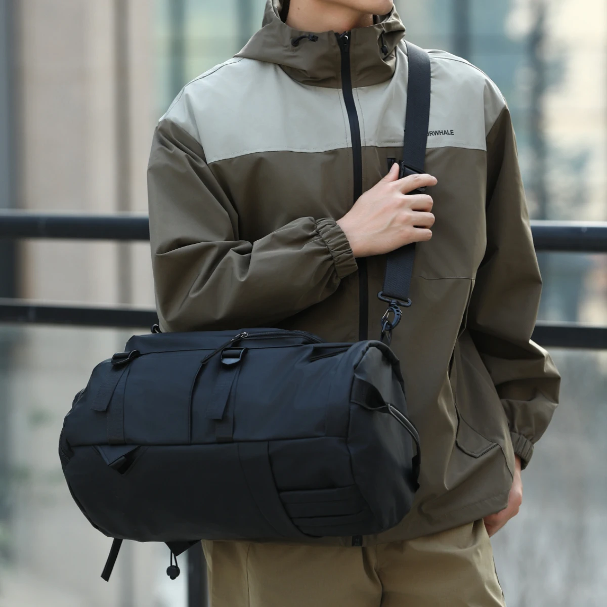 Backpack Men's Shoulder Bag Multifunctional Business Travel Bag Casual Backpack Rucksack Hiking Bag School Bag Luggage Bag Can Be Carried by Hand or Worn Cross-Body