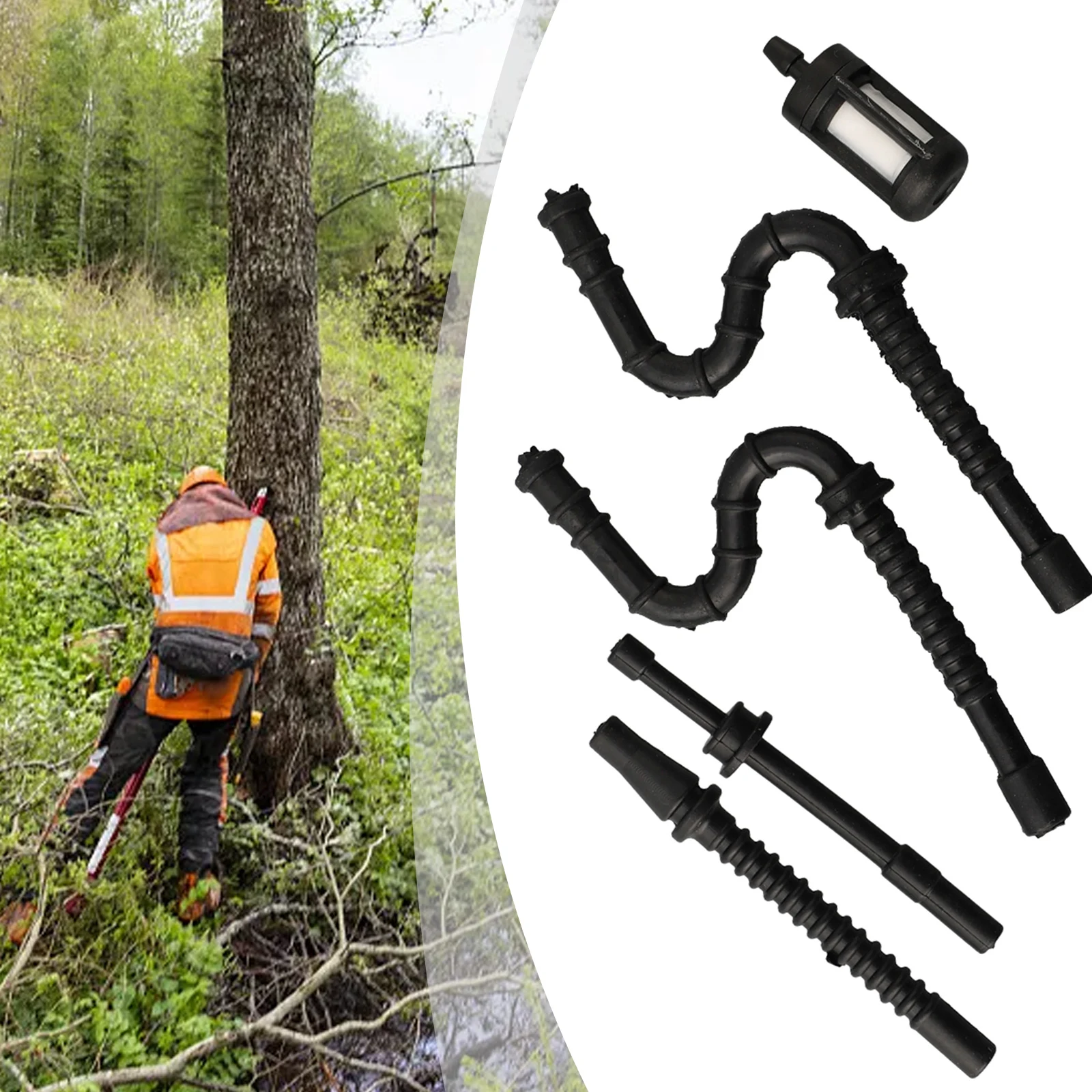 4 Pezzi Motosega Olio Combustibile Tubo Flessibile Tubo K Per Stihl 017 018 MS 170 180 MS170 MS180 Sega A Catena Attrezzo Da Giardino Per 1130 647 9400 - Foto 5