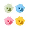 Silicone Baby Skin Brush 2 In 1 Cleansing Tool Cartoon Massaging Bath Essential 69HE