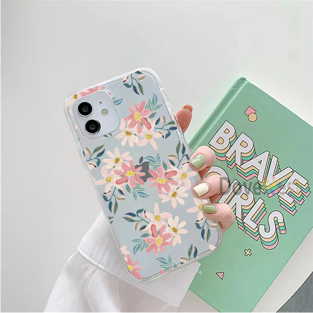Чехлы для телефонов Galaxy A50, A30, A70, S, A80, чехлы для Samsung A 50, 30,  70, 80, мягкие силиконовые чехлы с цветами, прозрачные женские чехлы,  бампер | AliExpress