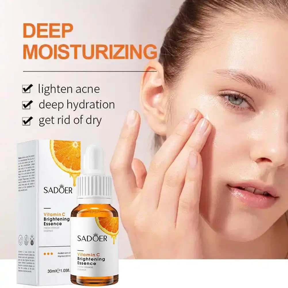 Vitamin C Serum For Face Moisturizing Brightens Skin Repair Smooth Facial Essence Serum Facial Care Skincare Products X5A3
