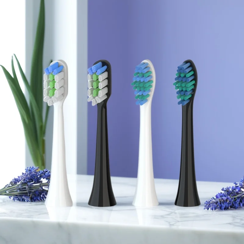 SNP1 electric toothbrush replacement brush head, SN-P1 bright white brush head 3