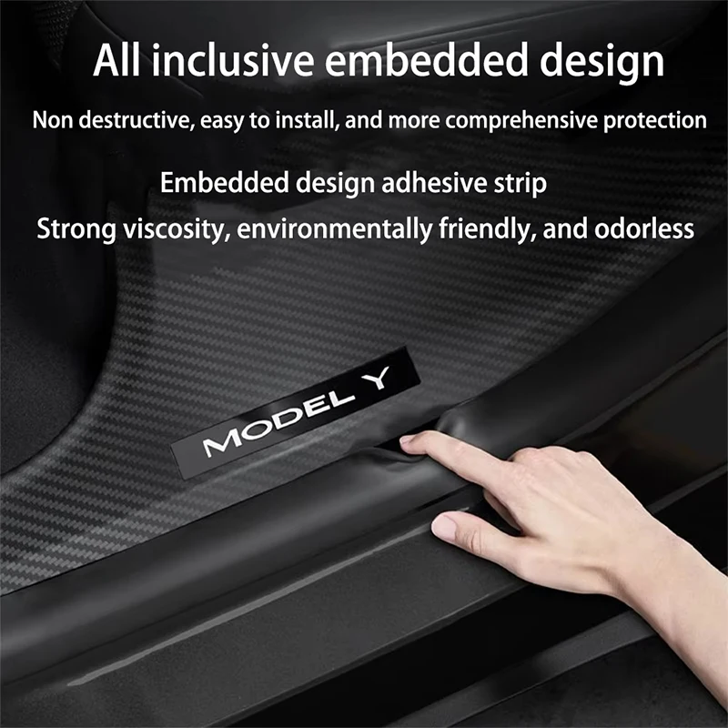 Enhanced Door Sill Guard Strips - Anti-Scratch, Dirt Resistant Threshold