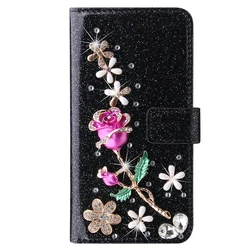 Luxury Flip Glitter Phone Case - Elegant and Stylish Protection - Galaxy S24 (Black)