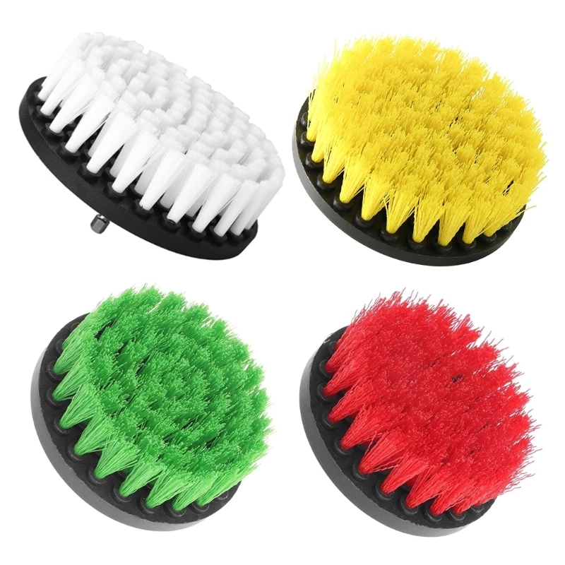 Drill Brush Attachment Electric Scrubber Cleaning Brush Tool For Cleaning Car Tires Glass Windows Tile 4 pcs electric drill brush kit plastic round cleaning brush for carpet glass car tires nylon brushes 2 3 5 4 5