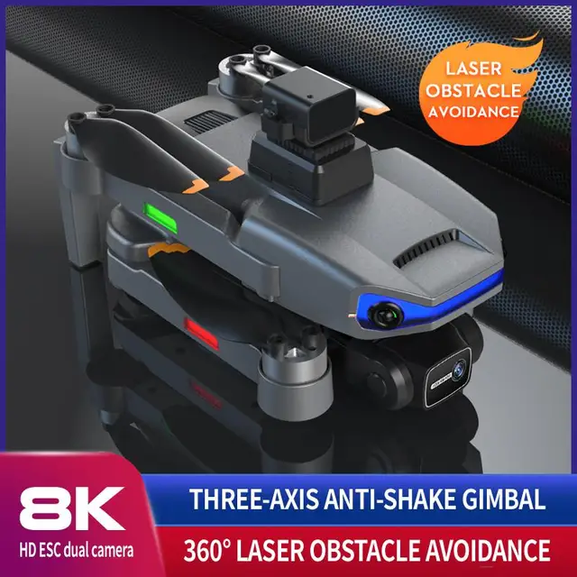 New AE3 Pro Max GPS Drone 8K Dual Camera 6Axis EIS Gimbal 5G Wifi FPV Folding Quadcopter Remote Control Distance 1500M Gift Toys 6