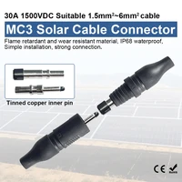 Connecteur de câble de panneau solaire 30A 1000V MC3/4, connecteur mâle femelle avec fusible à Diode solaire IP67 pour panneau séparateur solaire de branche T Y 6