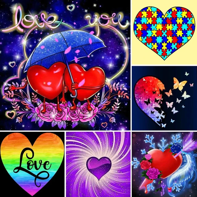Valentine's Gift 5D DIY Diamond Painting AB Full Drill Beach Lover Heart  Embroidery Cross Stitch Home Decoration Love Gifts - AliExpress