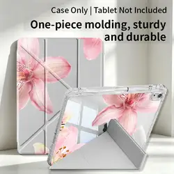 Pink Lily Flower Tablet Case with Pen Slot Cover - Tab S6Lite 10.4 inch (Mix01)
