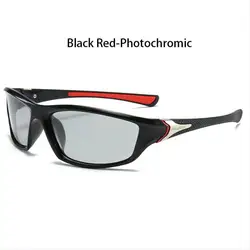 Photochromic Polarized Vintage Sports Sunglasses (BlackRedPhotohromic)