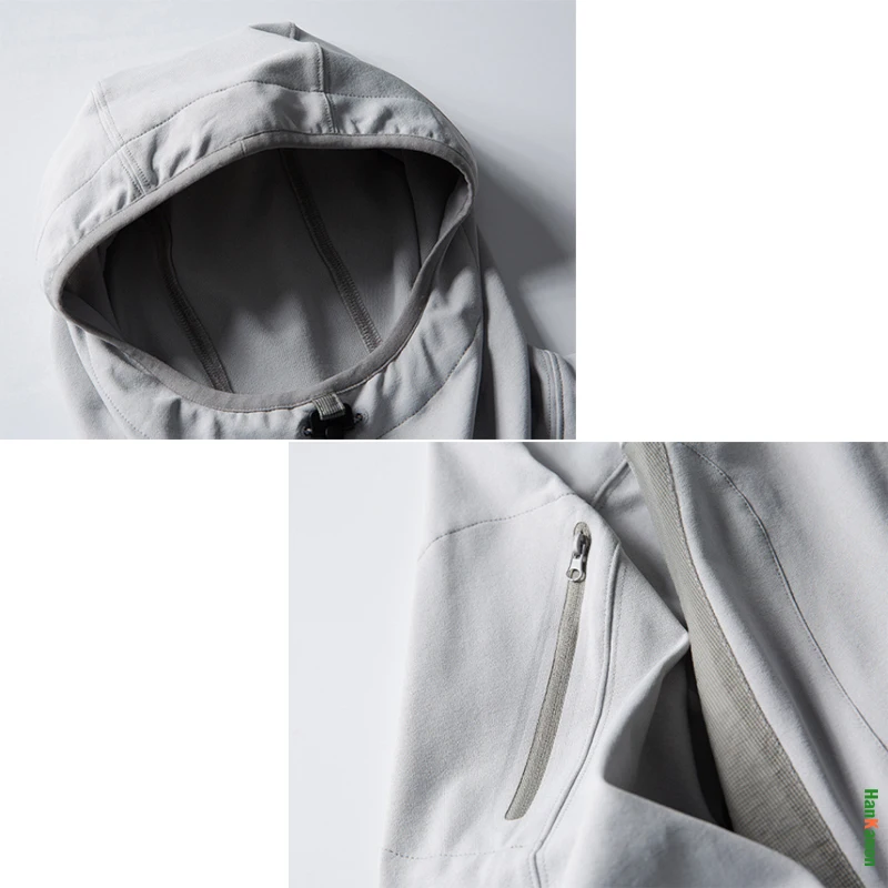 Men's Sports Hoodie Lightweight Quick-Dry Reflective Outdoor Adventure Ready Camping Running Hiking