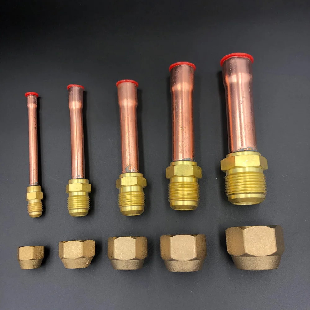 45 Degree Sae 1/4" 3/8" 1/2" 3/4" Flare Connector With Copper Tube