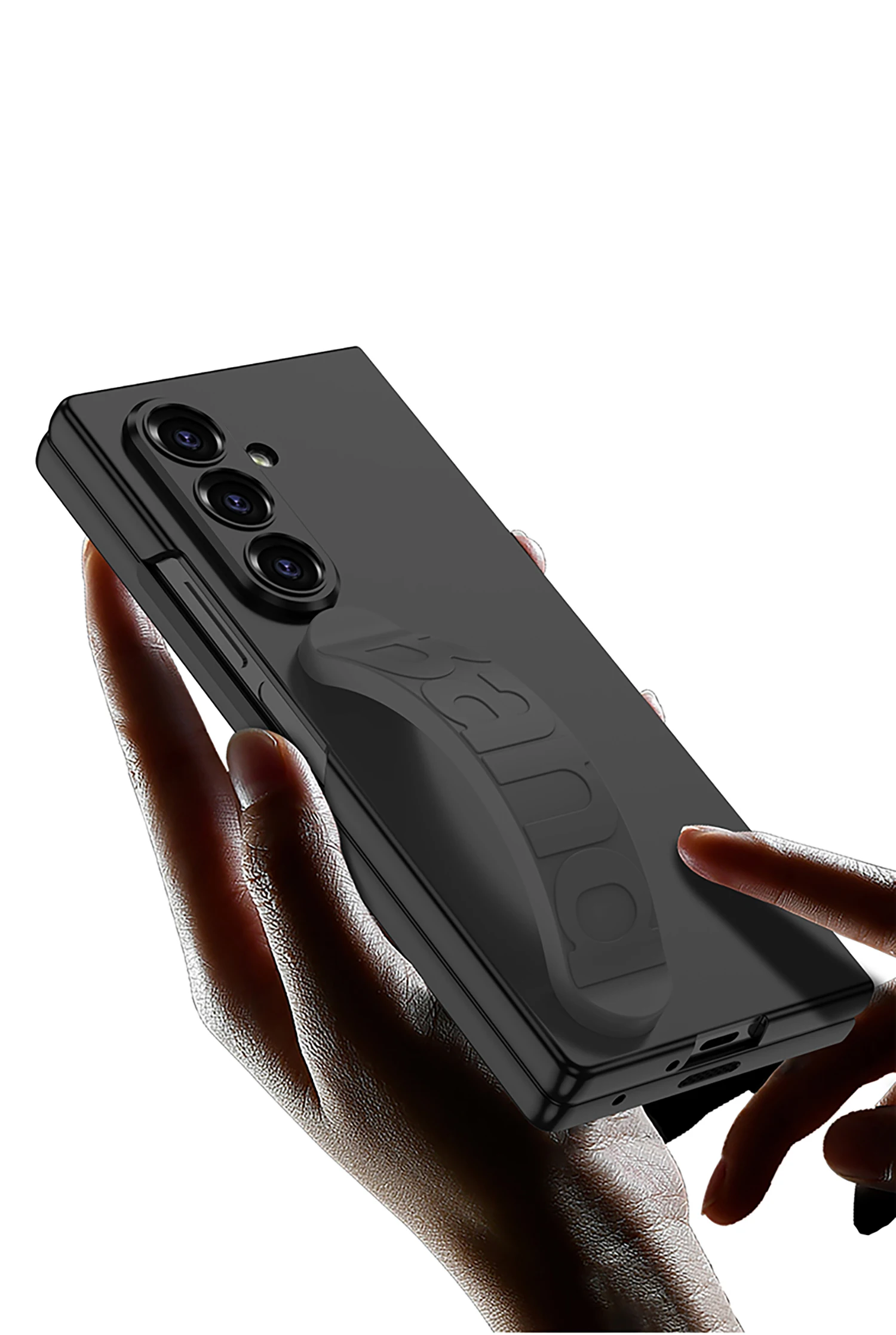 Ultra-thin Silicone Wristband Case For Samsung Galaxy Z Fold 7 Outer Screen Prot