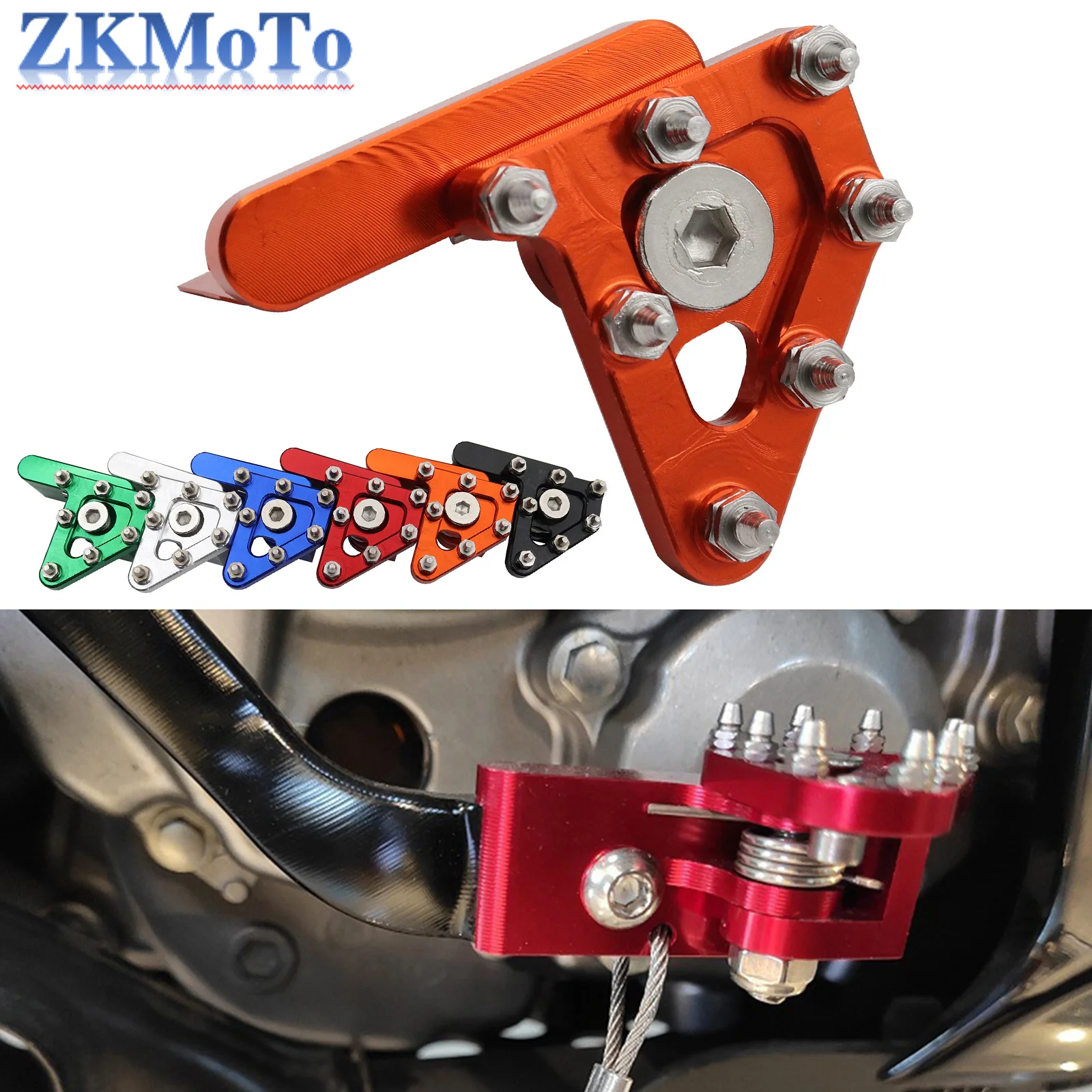 

Motorcycle Accessories Rear Brake Lever Pedal Step Tip For KTM KAWASAKI SUZUKI YAMAHA HONDA CRF CR RM RMZ WR YZ YZF EXC SX XC