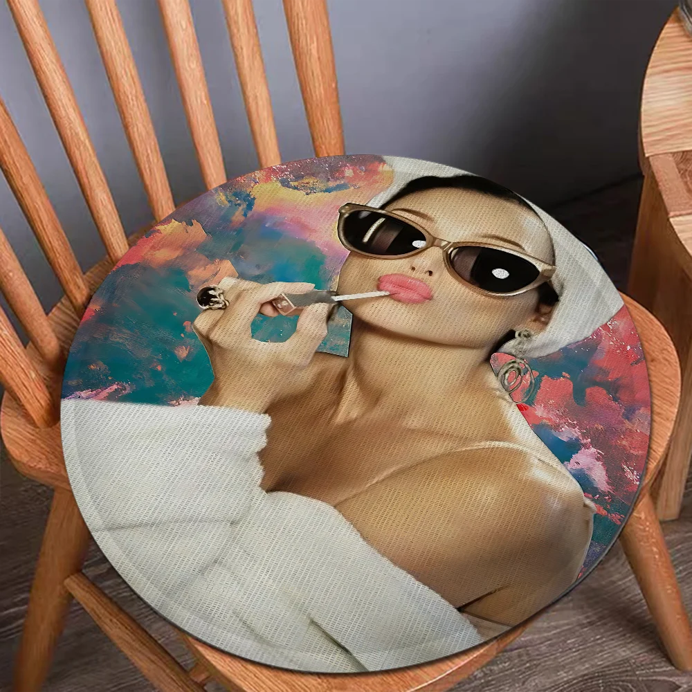 Vintage Audrey Hepburn Modern Minimalist Style Seat Cushion Office Dining Stool Pad Sponge Sofa Mat Non-Slip Chair Cushions 3