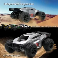 New 2.4g Rc Car High-Speed Off-Road Climbing Drift 4wd Trucks Model cool lights RC Vehicle Wear Resistant Type Toy Gift For Kids 2