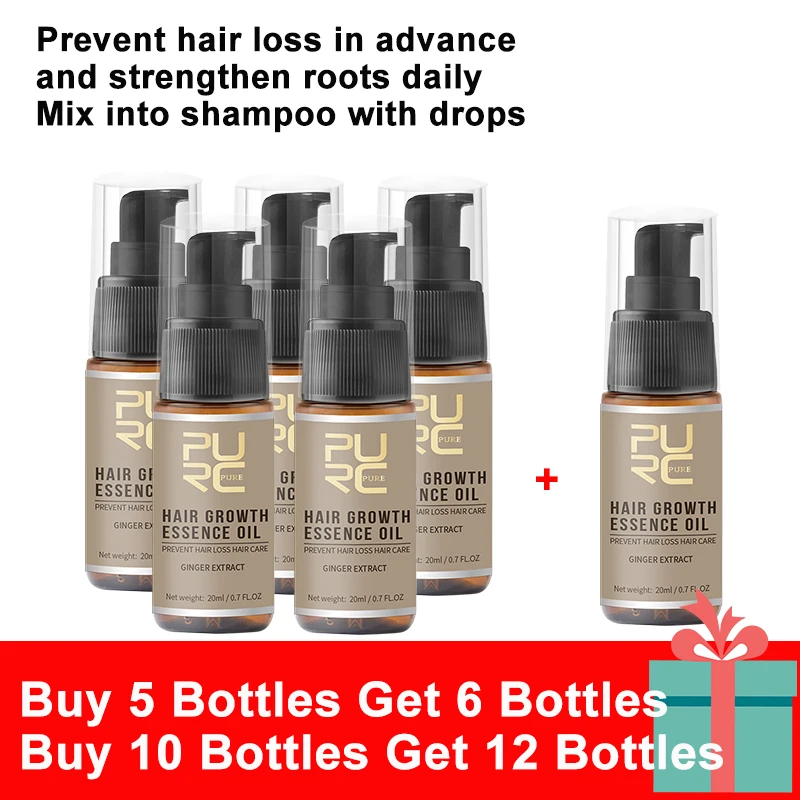 

PURC 328 Gift Set Hair Loss Remedy Regrowth Thicken Treatment Hair Scalp Stronger Mixed Shampoo Use For Women Men Hair Growth