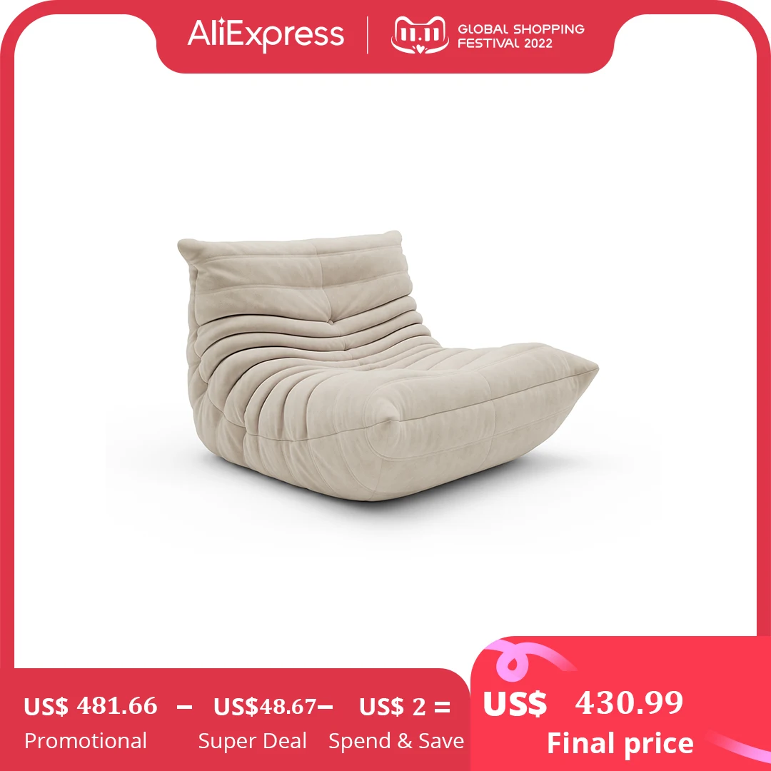 Living Room Furniture | Togo Fireside Chair | Suede Lounge Chair | Suede Accent Chair - Aliexpress