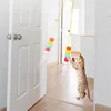 Cat Toy Hang on The Swing Hang on The Door Hang Elastic Feather Toy 4