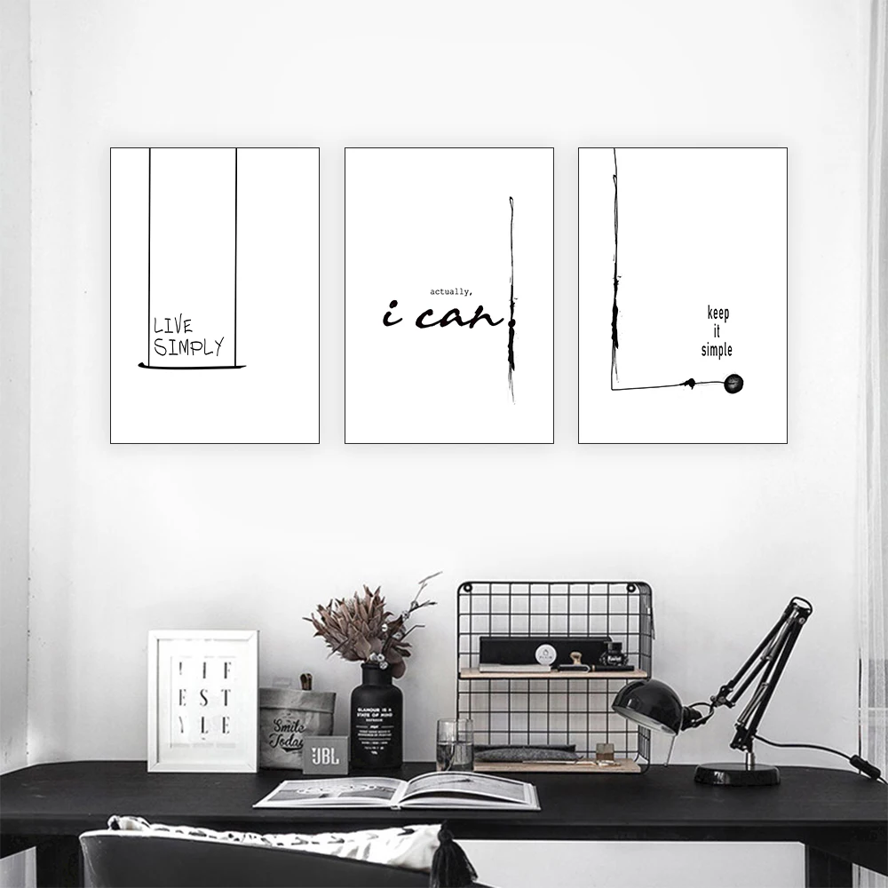 

Nordic Abstract Letter Poster Minimalist Printmaking Painting Black and White Wall Art Living Room Home Decor Painting Pictures
