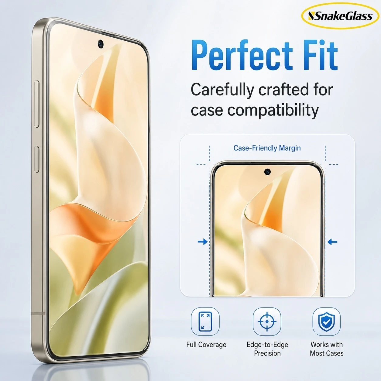 3-Pack HD Clear Tempered Glass Screen Protector Film - Anti-Scratch, 9H Hardness