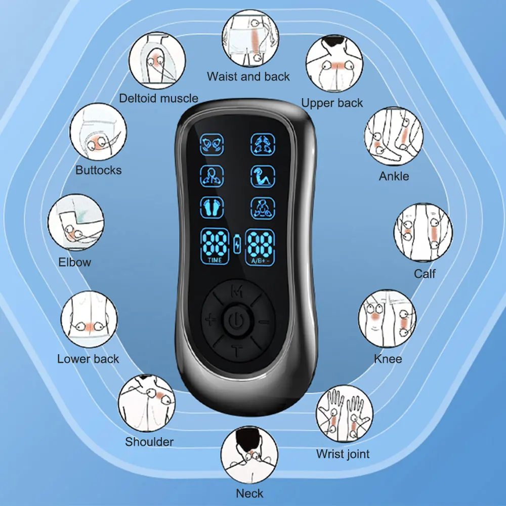 Deluxe TENS Unit and Accessories. EMS Muscle Stimulator Machine, Muscle  Growth & Electric Stimulator for Physical Therapy. TENS Device for Back  Pain