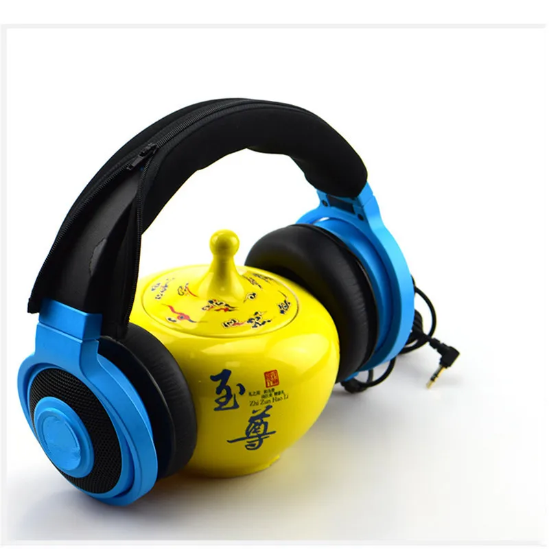Razer Kraken Pro V2 헤드폰 게임용 헤드 빔 지퍼 커버 교체 용 고품질 폼 이어 패드 쿠션 헤드 밴드