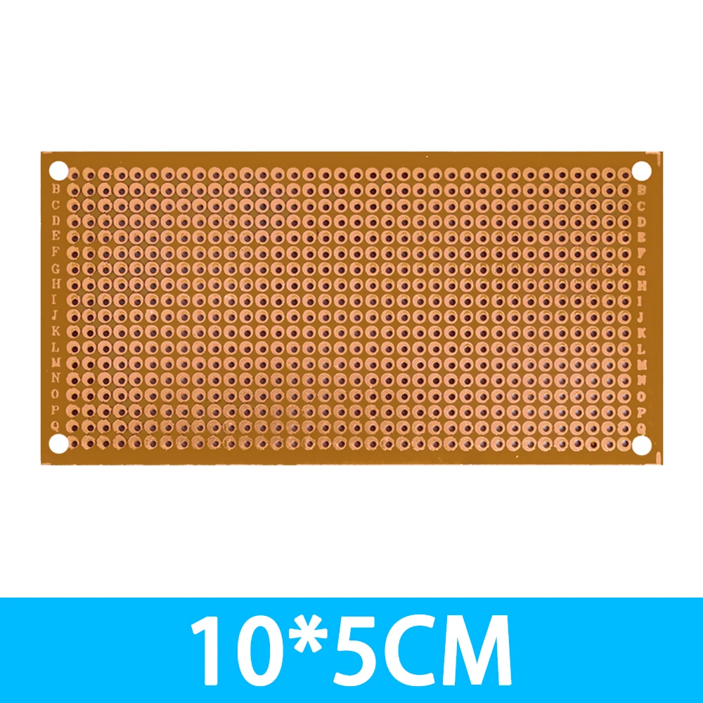 1PCS 5×10cm 범용 솔더리스 프로토타입 PCB: 조인트 구멍이 있는 단면 주석 도금 구리 플레이트 - DIY 프로젝트에 이상적