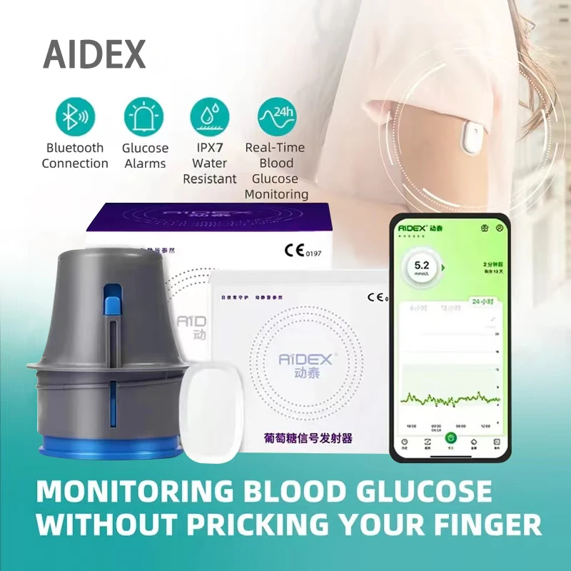 Aidex Monitoraggio Continuo Della Glicemia Sensore Di Glucosio Freestyle Libre Scan Dati Gratuiti Condividi Monitor In Tempo Reale 24H Per Il Diabete