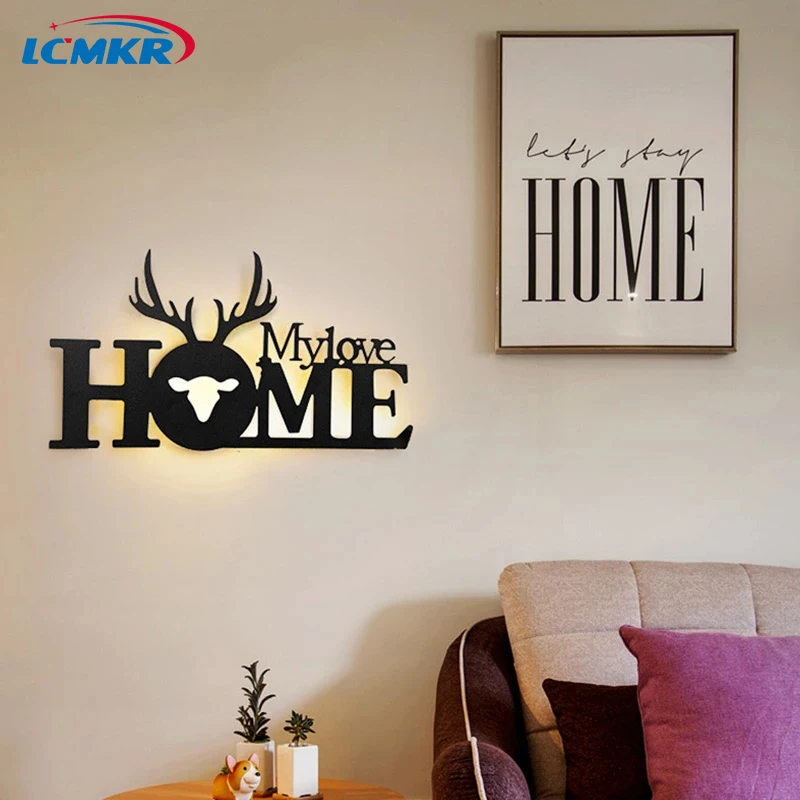 

Modern Creative English Alphabet Lamp for Corridor Living Room Bedside Home Decoration Letter Night Light Simple Lustre Fixture
