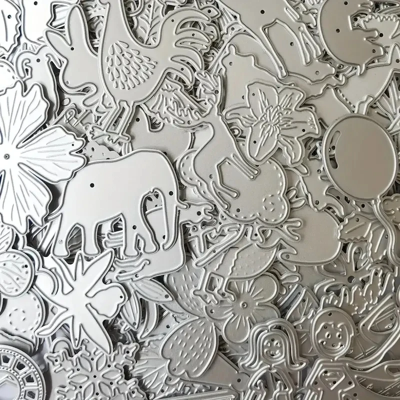 Mystery Box Randomly Selected Lucky Bags Small Animals Leaves Letters Flower Metal Cutting Dies for Scrapbook Stencils Metal Cutting Dies Letter Cutting Dies Embossing Cutting Die Scrapbook Die Cutter Cutting Dies