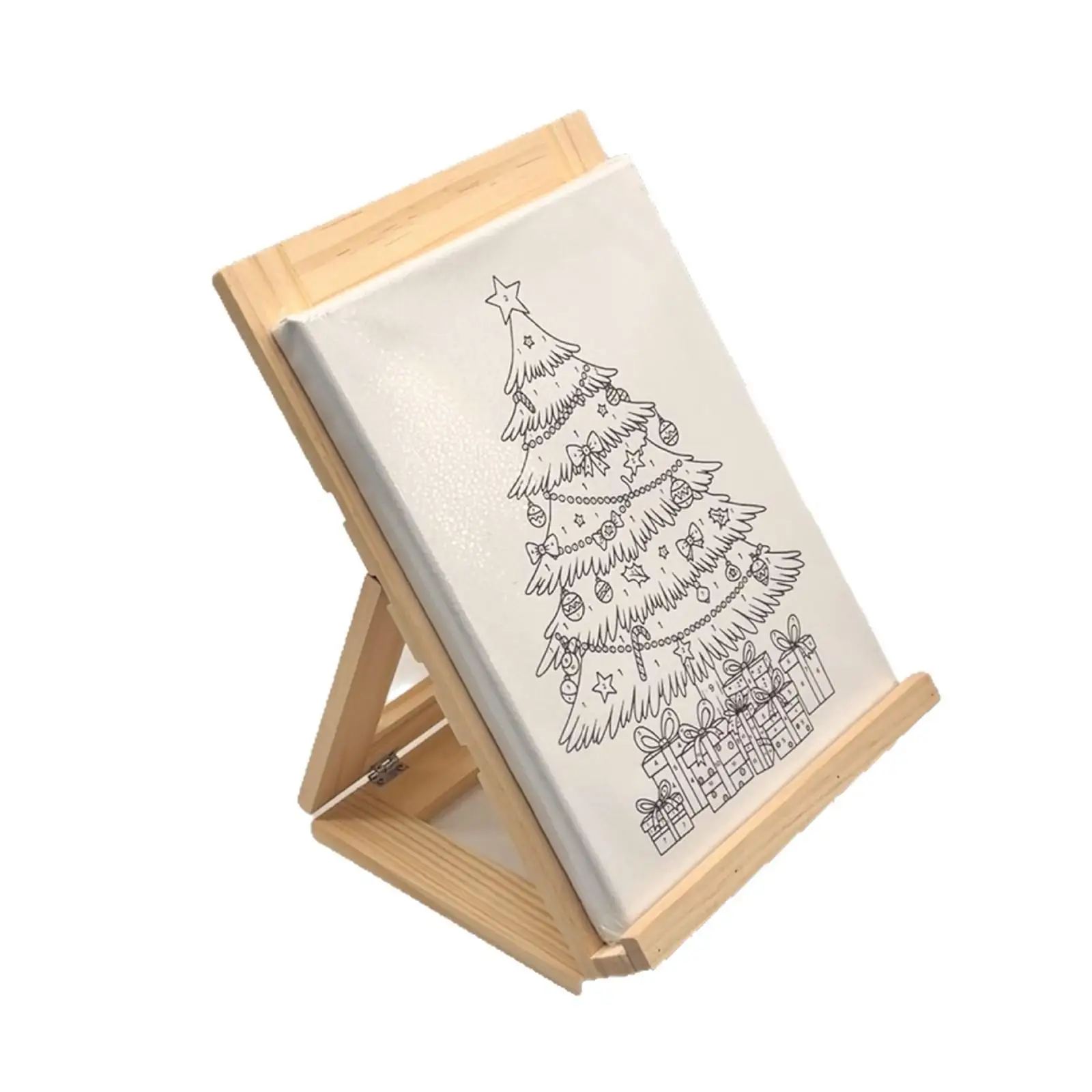 Canvas Panels Small Wooden Display Easel 29.5x21cm Multipurpose Professional for Finished Paintings Sturdy with Back Support