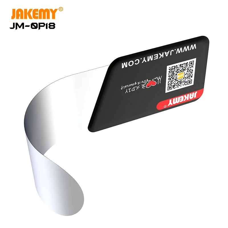 JAKEMY 0.1mm Ultra Thin Pry Opening Card For Mobile Phone Curved Screen Disassemble Repair Tools mobile phone repair tools