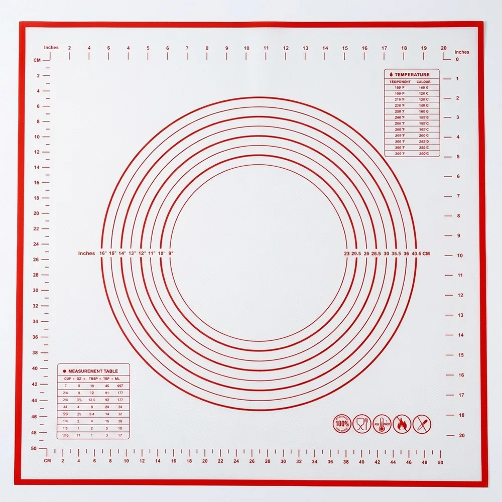 Silicone Non-Stick Baking and Kneading Mat for Kitchen Cooking and Grill