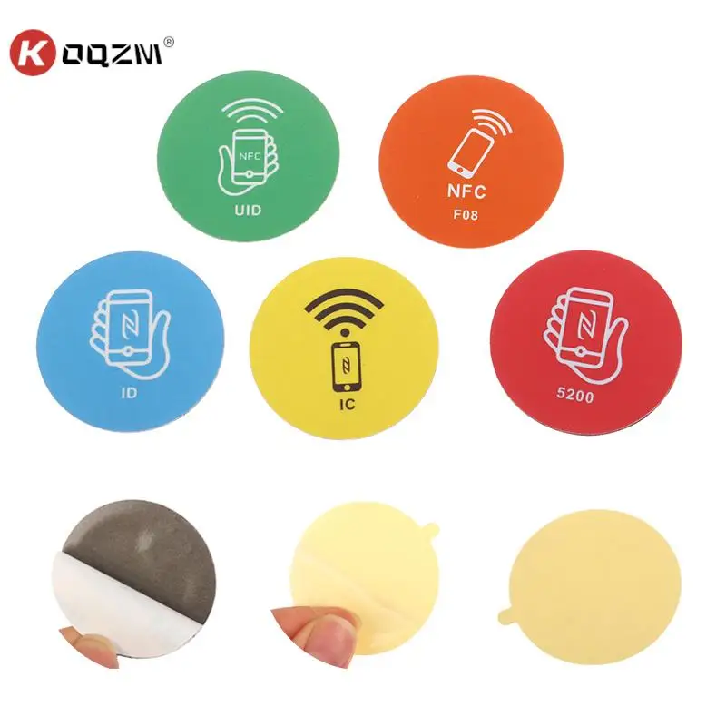

RFID 125KHz T5577 Rewritable Sticker Keytag Anti Metal Interference Label Writable Key Token Tag Card Duplicate Clone NFC Tags