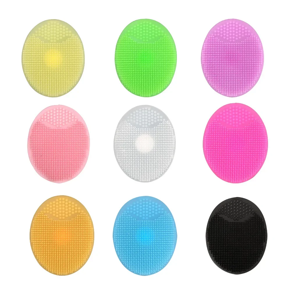 Soft Silicone Kids Children Shower Brush Head Hair Washing Massage Bath Brushes Face Exfoliating Lifting Massage Skin Care Tool