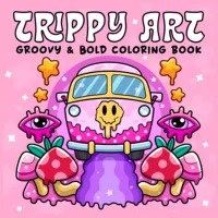 TRIPPY ART Patterns Coloring Book for Adults Cute Drawing Book Perfect Gift for Party and Birthday 1