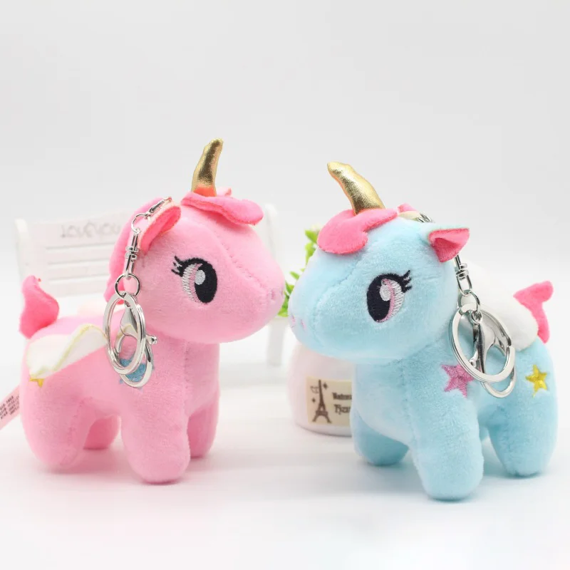 

10cm Soft Unicorn Pendent Stuffed Plush Toy Bag Decro Birthday Gifts for Girls