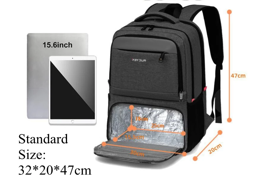 black faux leather diaper backpack Ebony Classic Bag II Size:13.5 Telescopic Pole Fishing Cameras: Electronics sleeve fits tablets banana blade bait