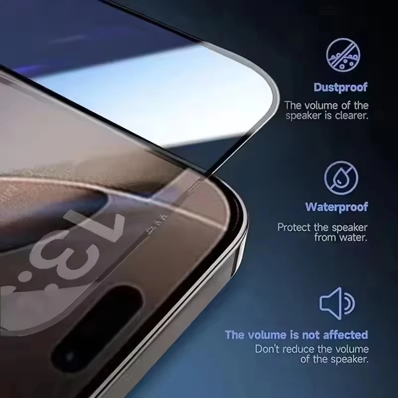 8K HD Tempered Glass Screen Protector with Oleophobic Coating and Easy Installation (1-4 Pack)