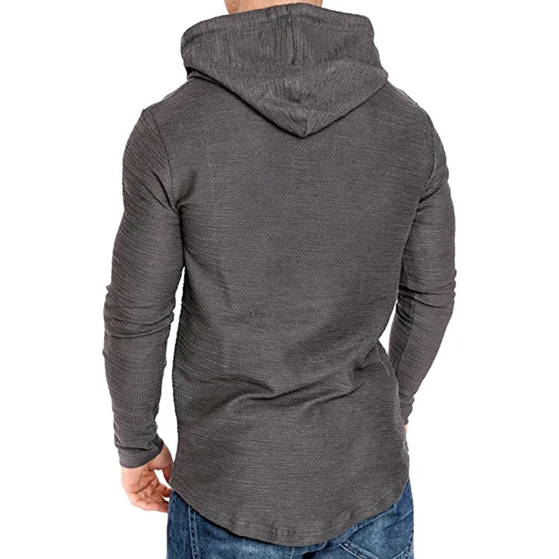 Fashion Hoodies Men Solid Color Hooded Slim Sweatshirt Spring Men's Hoodie Hip Hop Casual Tops Sportswear Tracksuit Large Size best hoodies for men