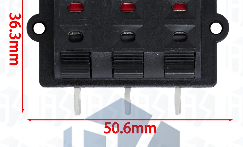 1 Stück 2 4 6-Wege-Federstecker Lautsprecher klemmen leiste – Detail 21